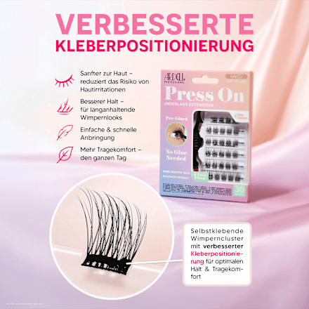 Künstliche Wimpern Set Naked Press On Soft Volume, 1 St