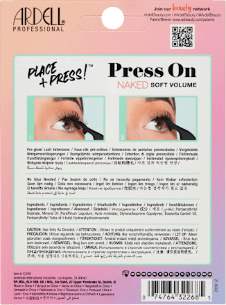 Künstliche Wimpern Set Naked Press On Soft Volume, 1 St