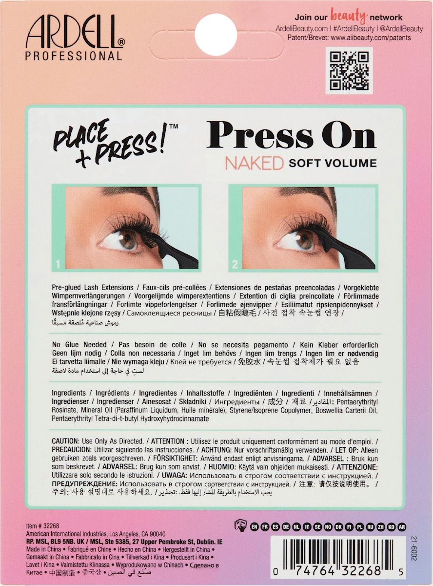Kunstmatige Wimpers Set Naked Press On Soft Volume, 1 st.