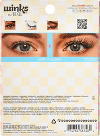 Künstliche Wimpern Set Winks mit Lippenöl, 1 St ARDELL