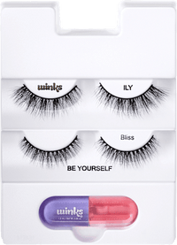 Künstliche Wimpern Set Winks mit Lippenöl, 1 St ARDELL