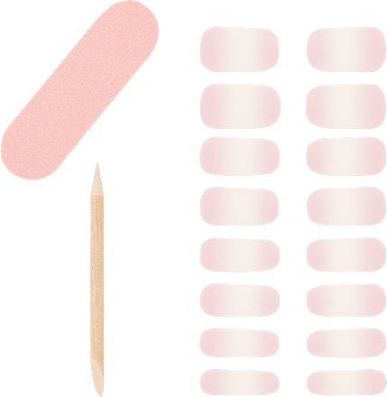 UV Gel Nagelfolien, Gel Nail Strips First Kiss, 16 St