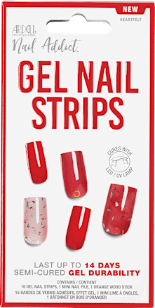 UV Gel Nagelfolien, Gel Nail Strips Heartfelt, 16 St ARDELL