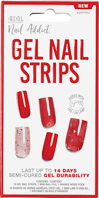 UV Gel Nagelfolien, Gel Nail Strips Heartfelt, 16 St ARDELL