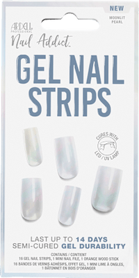 UV Gel Nagelfolien, Gel Nail Strips Moonlit Pearl, 16 St ARDELL