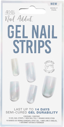 UV Gel Nagelfolien, Gel Nail Strips Moonlit Pearl, 16 St ARDELL