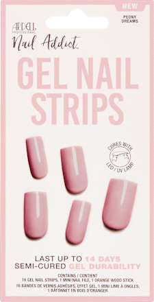 UV Gel Nagelfolien, Gel Nail Strips Peony Dreams, 16 St
