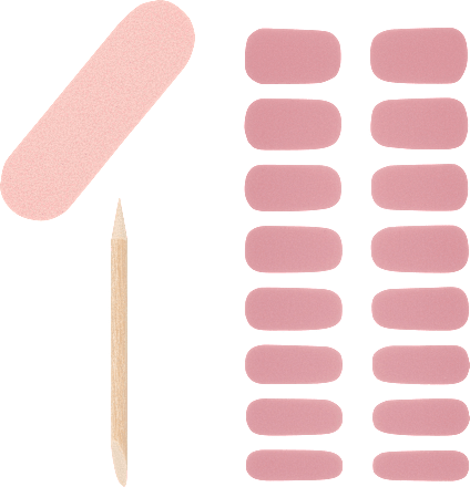 UV Gel Nagelfolien, Gel Nail Strips Peony Dreams, 16 St