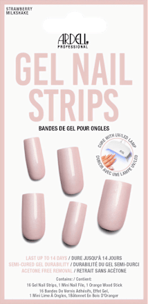 UV Gel Nagelfolien, Gel Nail Strips Strawberry Milkshake, 16 St