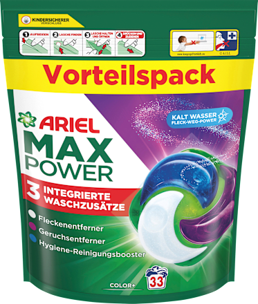 Colorwaschmittel Max Power Pods, 33 Wl
