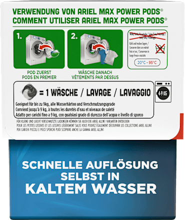 Colorwaschmittel Pods Max Power, 15 Wl