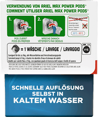 Colorwaschmittel Pods Max Power, 15 Wl