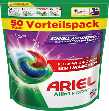 Colorwaschmittel Pods, 50 Wl ARIEL
