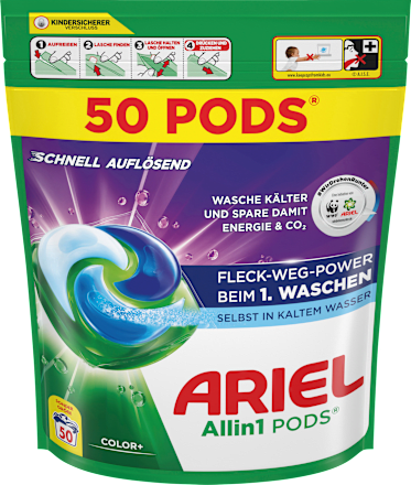 Colorwaschmittel Pods, 50 Wl