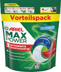 Vollwaschmittel Max Power Pods, 33 Wl