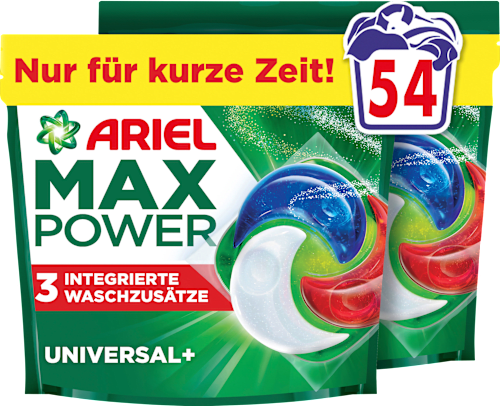 Vollwaschmittel Pods Max Power, 54 Wl
