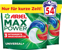 Vollwaschmittel Pods Max Power, 54 Wl