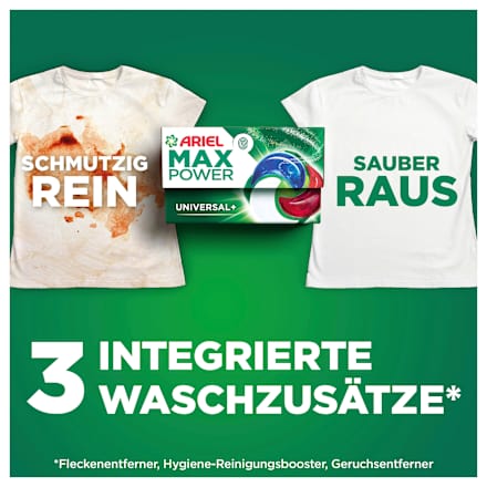 Vollwaschmittel Pods Max Power, 54 Wl