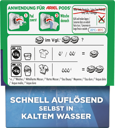 Vollwaschmittel Pods, 19 Wl