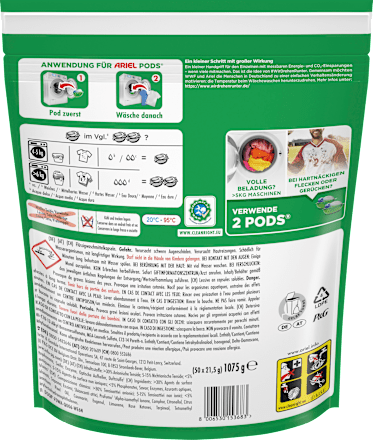 Vollwaschmittel Pods, 100 Wl