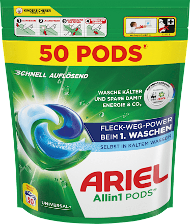 Vollwaschmittel Pods, 100 Wl