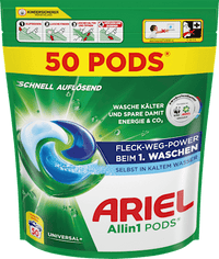 Vollwaschmittel Pods, 100 Wl