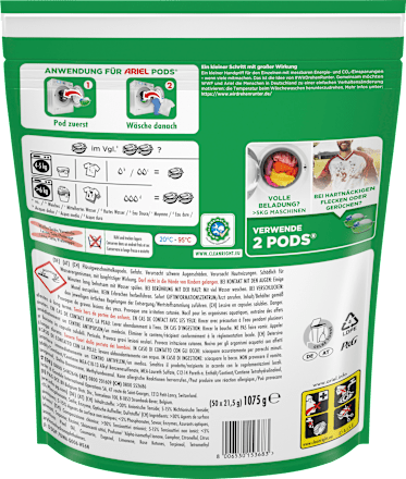 Vollwaschmittel Pods, 50 Wl