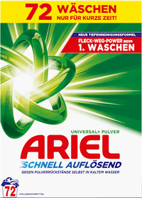 Vollwaschmittel Pulver, 72 Wl ARIEL