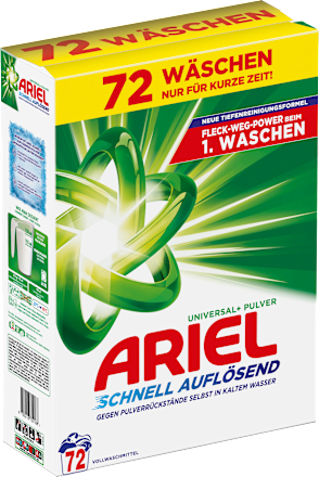 Vollwaschmittel Pulver, 72 Wl ARIEL