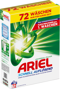 Vollwaschmittel Pulver, 72 Wl ARIEL