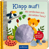 Kinderbuch Klapp auf! Wo verstecken sich die wilden Tiere?, 1 St