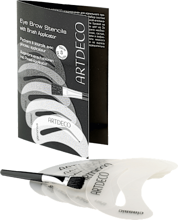Augenbrauenschablone Eye Brow Stencils & Brush Applicator, 1 St