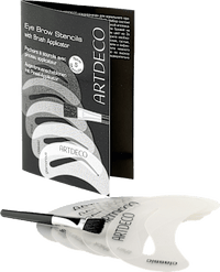 Augenbrauenschablone Eye Brow Stencils & Brush Applicator, 1 St