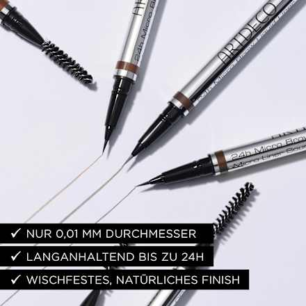 Augenbrauenstift 24h Micro Brow Liquid Liner 06 Dark Brown, 0,6 ml
