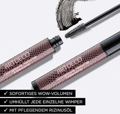 Mascara Gorgeous Volume 1 Deep Black, 10 ml ARTDECO