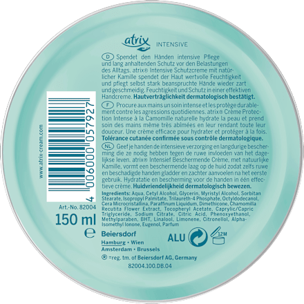 Handcrème voor de droge huid, intensief in blik, 150 ml