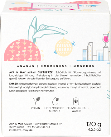 Duftkerze im Glas Miami, 1 St
