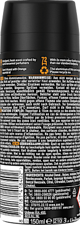 Bodyspray Black Vanilla Orange & Sandalwood Scent, 150 ml