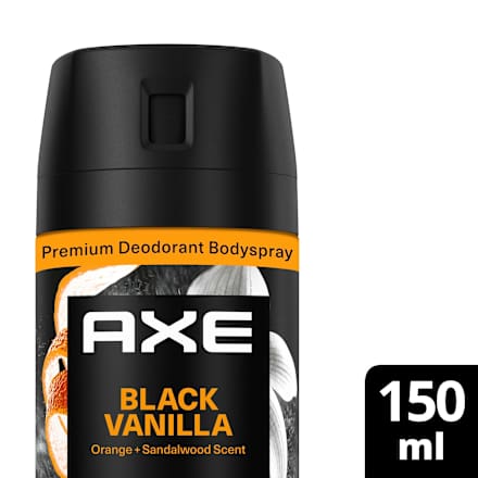 Bodyspray Black Vanilla Orange &amp; Sandalwood Scent, 150 ml