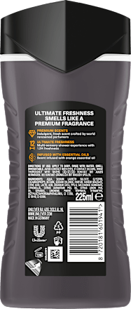 Zwarte Vanille Douchegel, 225 ml