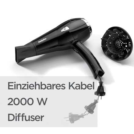 Föhn Cordkeeper 2000 mit Kabeleinzug, 1 St