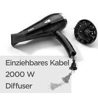 Föhn Cordkeeper 2000 mit Kabeleinzug, 1 St