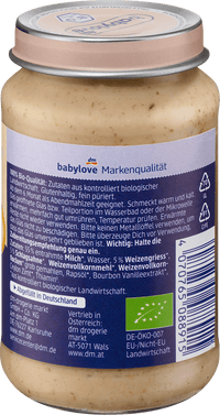 babylove Abendbrei Grieß Vanille-Zimt ab dem 6. Monat, 190 g