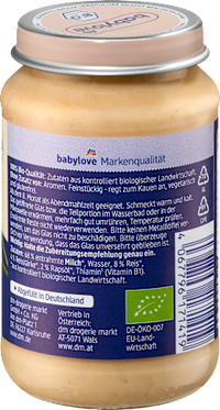 Abendbrei Milchreis pur, ab dem 8. Monat, 190 g