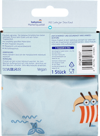 Mouwslabbetje blauw, Viking, 1 stuk