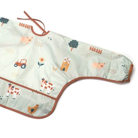 Ärmellätzchen grün, Bauernhof, 1 St babylove
