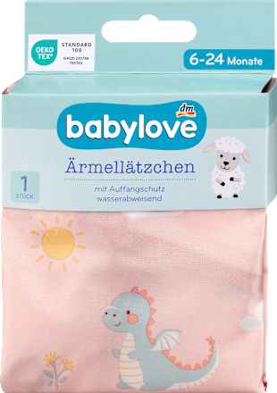 Ärmellätzchen rosa, Dino, 1 St
