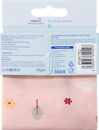 Ärmellätzchen rosa, Dino, 1 St