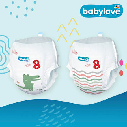 Babybroekjes maat 8 (19+ kg) Maandelijkse verpakking, 64 stuks