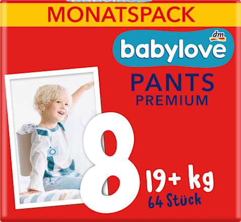 Babybroekjes maat 8 (19+ kg) Maandelijkse verpakking, 64 stuks